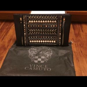 Vince Camuto black clutch